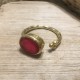 HELLENIC RING SILVER GOLD RING NATURAL STONE