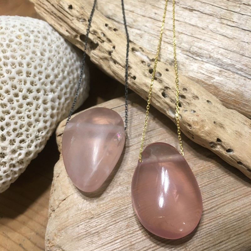 Natural quartz deals necklace