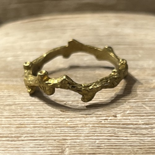 LOVE FOREST RING SILVER GOLD NATURAL ORGANIC RING HANDMADE