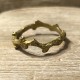 LOVE FOREST RING SILVER GOLD NATURAL ORGANIC RING HANDMADE