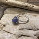 ANILLO ROCK PIEDRA NATURAL EN BRUTO PLATA