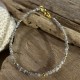 RAW DIAMANOND BRACELET SILVER ARTISAN