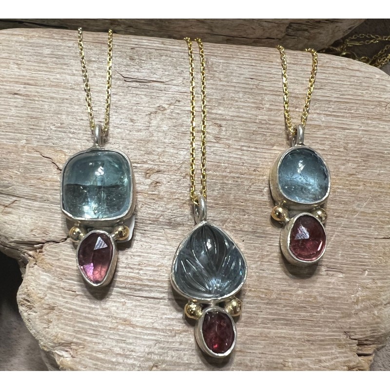 TOURMALINE AQUA NECKLACE
