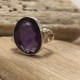 AMETHYST SILVER RING