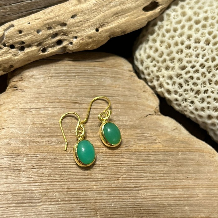 CHRYSOPRASE KISS EARRINGS