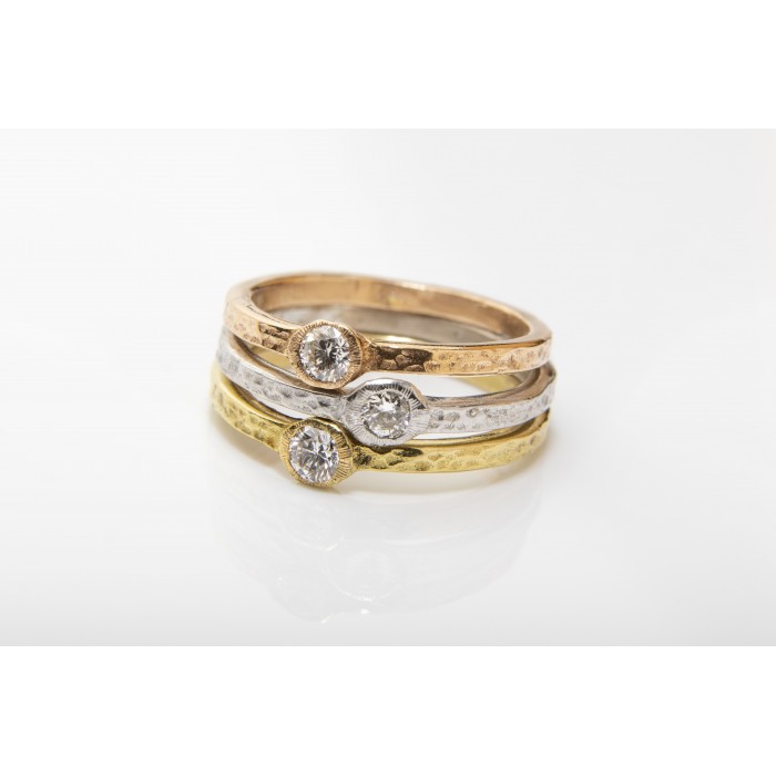 ANILLO CARICIA ORO Y BRILLANTE