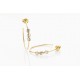SIMPLE LOVE HOOPS 3 DIAMONDS