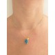 Cadena Happy Stones piedra natural plata