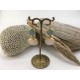 Pendientes Happy Stones de plata con piedras naturales dobles colores colgar