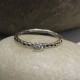 ANILLO MAGIC RAIN PLATA OR Y DIAMANTE ANILLO ARTESANAL ORGANICO NATURAL IRREGULAR ANILLO COMPROMISO DIFERENTE SENCILLO
