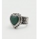 Anell Heart Anell Cor pedra natural anell plata anell passió amor
