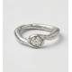 Anillo de compromiso diamante abrazos