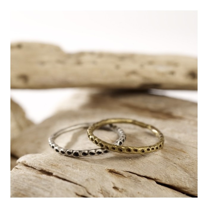 Anillos originales de plata, bronce o latón magia lluvia