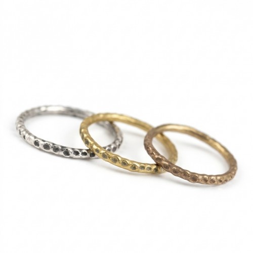 Anillos originales de plata, bronce o latón magia lluvia