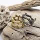 FOREST RING silver gold brass