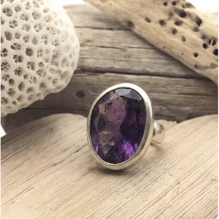 RING ANGIE AMETHYST SILVER