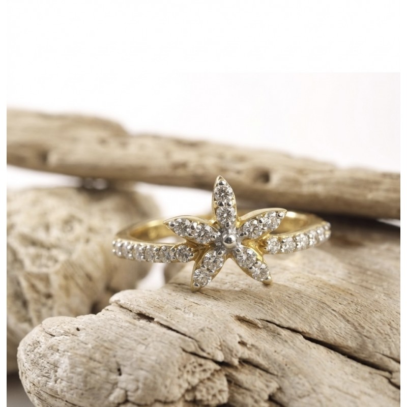 LADY BIRD RING DIAMONDS GOLD