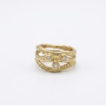 TRINITY LOVE RING 3 DIAMONDS GOLD