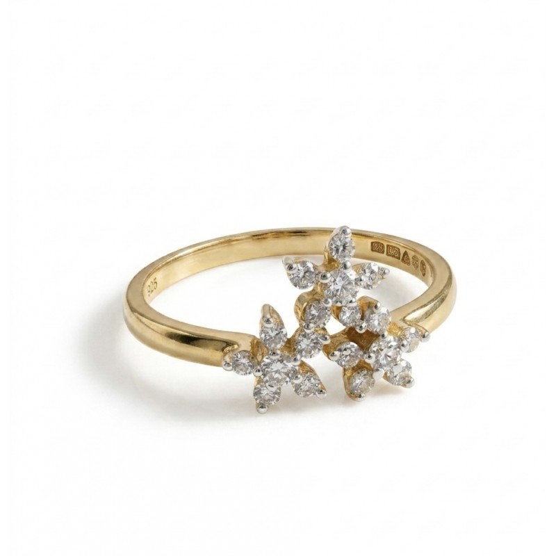 LADY BIRD RING DIAMONDS GOLD