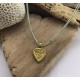 Collar de plata corazón OM
