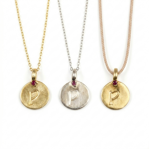 PENDANT LETTER MEDAL
