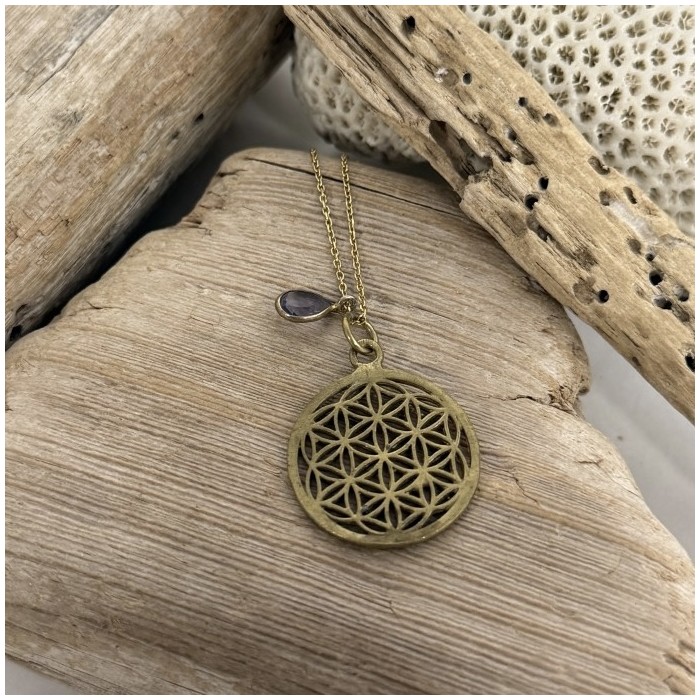 LARGE FLOWER OF LIFE NECKLACE