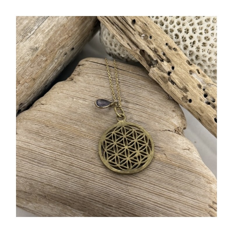 LARGE FLOWER OF LIFE NECKLACE