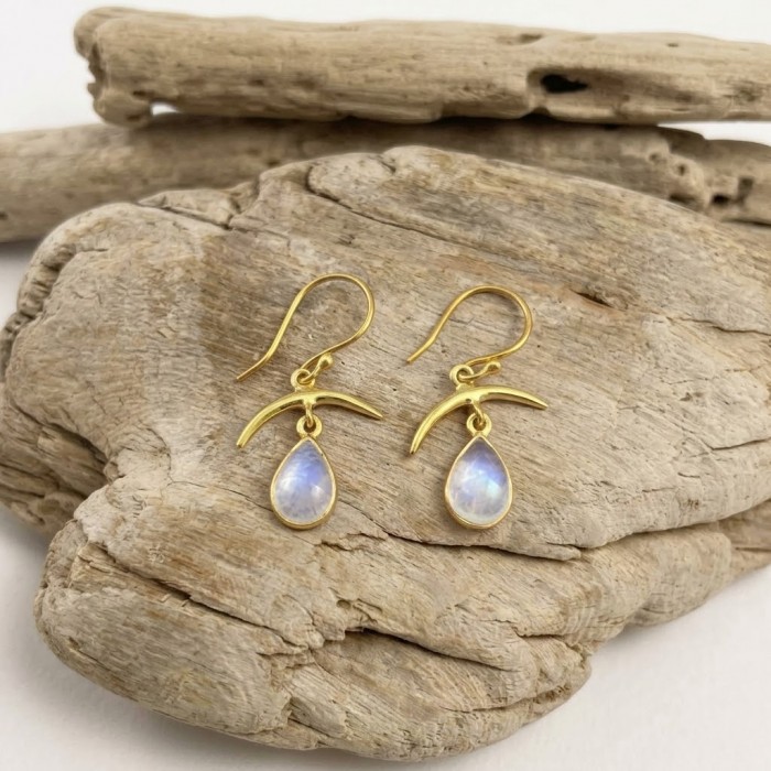 PENDIENTES PIEDRA NATURAL PENDIENTES PLATA PENDIENTES ORO PENDIENTES SATURNO