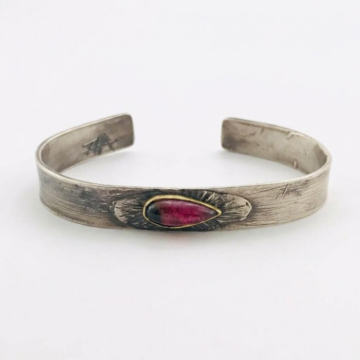 PULSERA ARTESANA PULSERA PLATA PULSERA TURMALINA PULSERA ORO