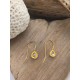 WATER EARRINGS vintage organic different gold diamond silver